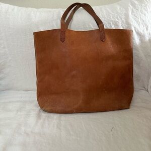 Madewell Brown Leather Transport Tote